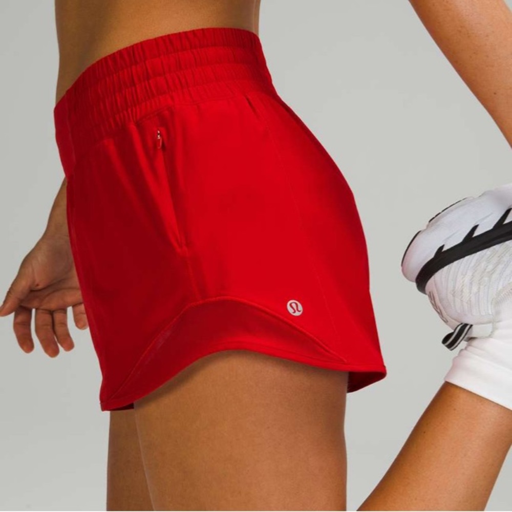 lululemon 2.5” Hotty Hot High-Rise Shorts - Dark Red